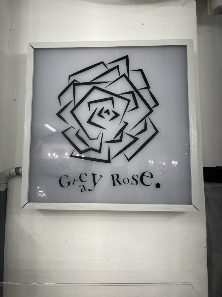 Zeperito Wonderland Grey Rose Sign