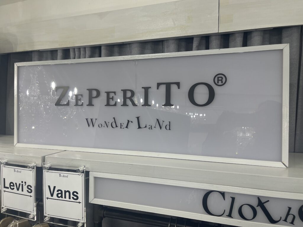 Zeperito Wonderland Sign